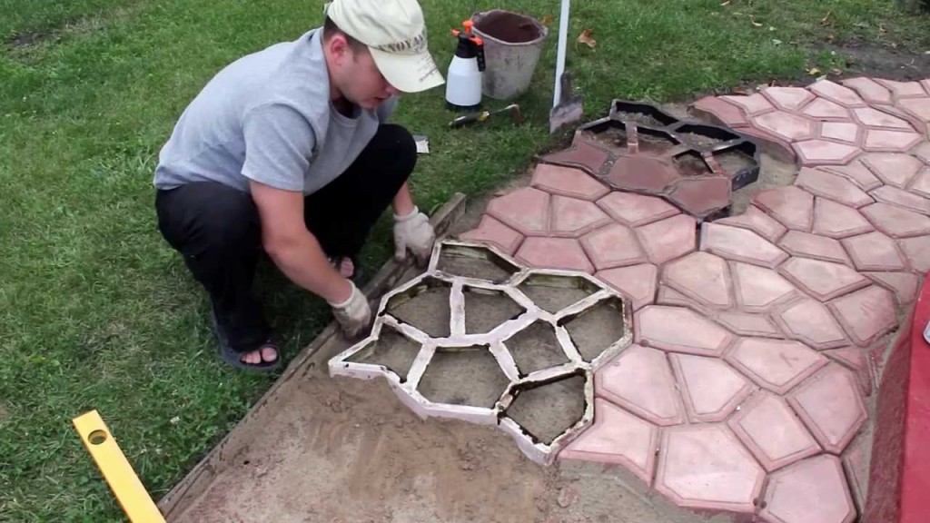 Как изготовить бетонную плитку