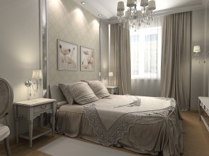 Красивая спальня в классическом стиле